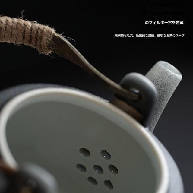 【TEA Dream】日式高質感古燒山巖旅行茶具組套裝(旅行泡茶組 露營茶具組 長輩禮物 男生禮物)