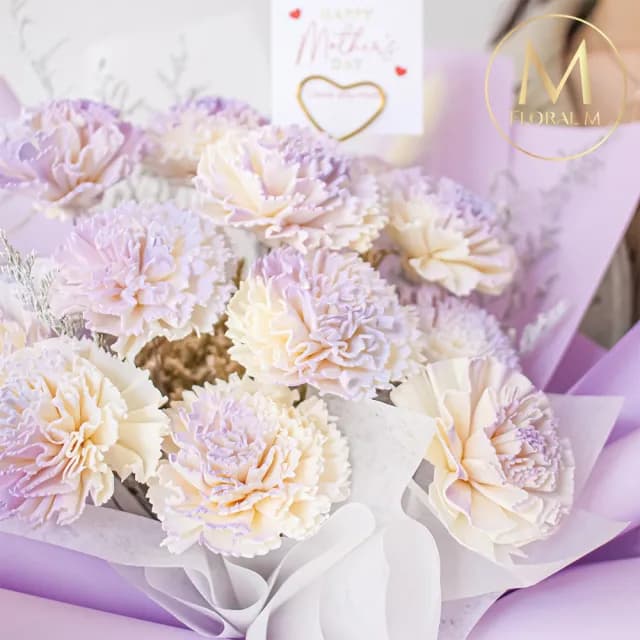 【Floral M】紫戀巴黎擴香花束(乾燥花/母親節花束/母親節禮物/母親節花禮/擴香花束)