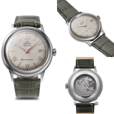 【ORIENT 東方錶】Classic Bambino 復古機械腕錶-40.5mm米色(RA-AC0025N)