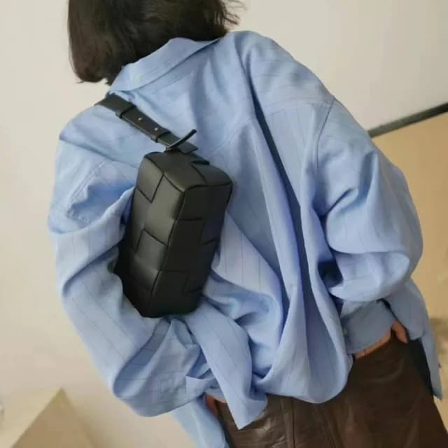 【MoonDy】情人節禮物 編織包 女生包包 真皮編織包 真皮包包 女腋下包包 Brick 編織包包女 小牛皮側背包 腋