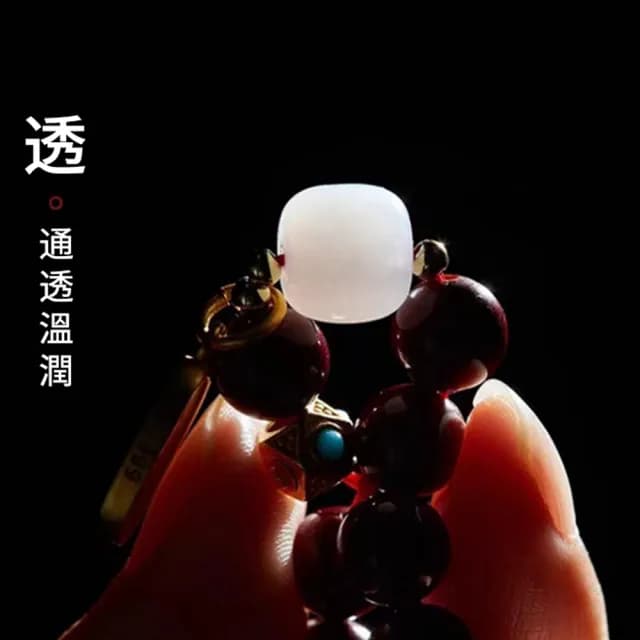 【Dioi珠寶】天然硃砂和田玉手串 紫金砂本命年手鍊 招財福牌女飾品 8mm(財開運/吉祥如意 父親節禮物)