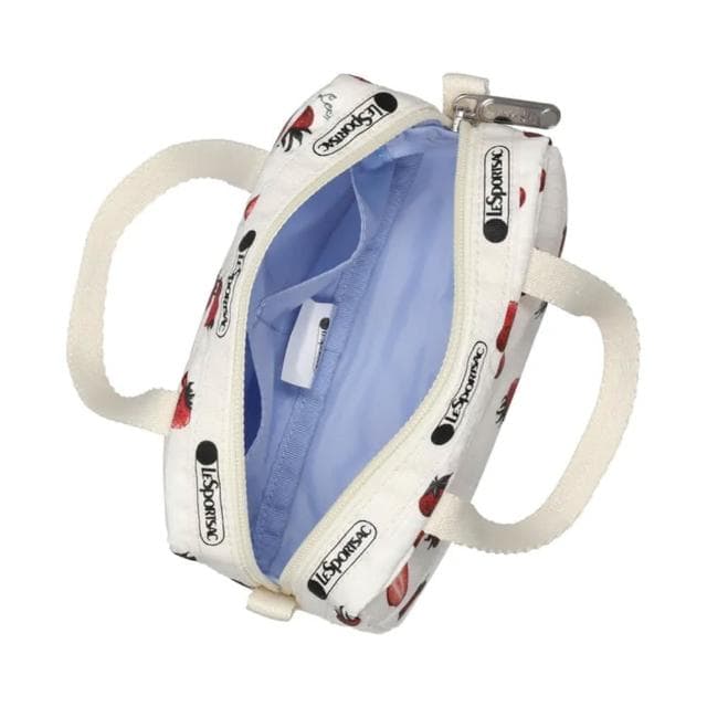 【Lesportsac】草莓田園風輕便小手提包 便當袋 母親節 送禮 禮物(莓果輕舞)