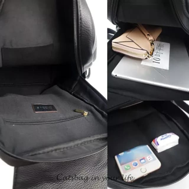 【Catsbag】情人節禮物 高質感厚挺皮革大容量前蓋式後背包 5685