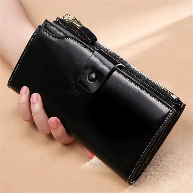 【LEESA】情人節禮物 真皮包包 皮夾\牛皮錢包\錢包\皮夾\長夾\長款錢包\對折皮夾\女士錢包\防盜刷錢包\多卡