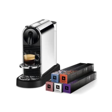 【Nespresso】膠囊咖啡機 CitiZ Platinum(訂製咖啡時光50顆組/義式)