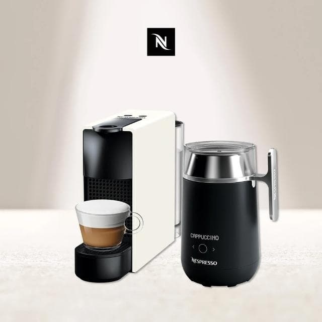 【Nespresso】膠囊咖啡機 Essenza Mini Barista咖啡調理機組合(瑞士頂級咖啡品牌)