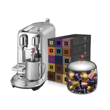 【Nespresso】膠囊咖啡機 Creatista Plus(探索禮盒150顆迎新會員組/義式/拿鐵/奶泡機)