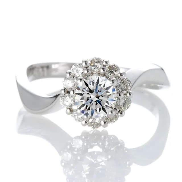 【DOLLY】0.50克拉 天然鑽石 F/VS2 完美車工14K金求婚鑽石戒指(母親節 長輩送禮 交換禮物首選)