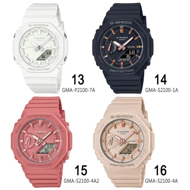 【CASIO 卡西歐】G-SHOCK 八角防護構造雙顯錶 男錶 女錶 禮物(20款可選)