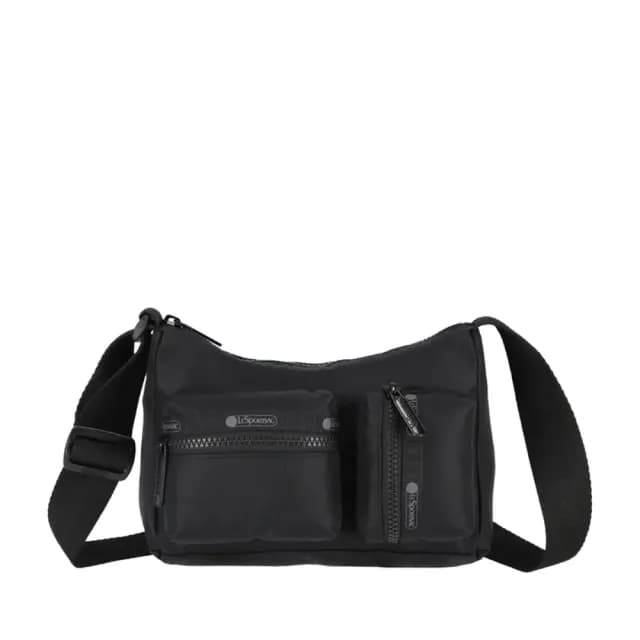 【Lesportsac】小型多口袋肩背包 隨身包 送禮 禮物 女包 男包 禮物 送禮(墨黑工裝風)