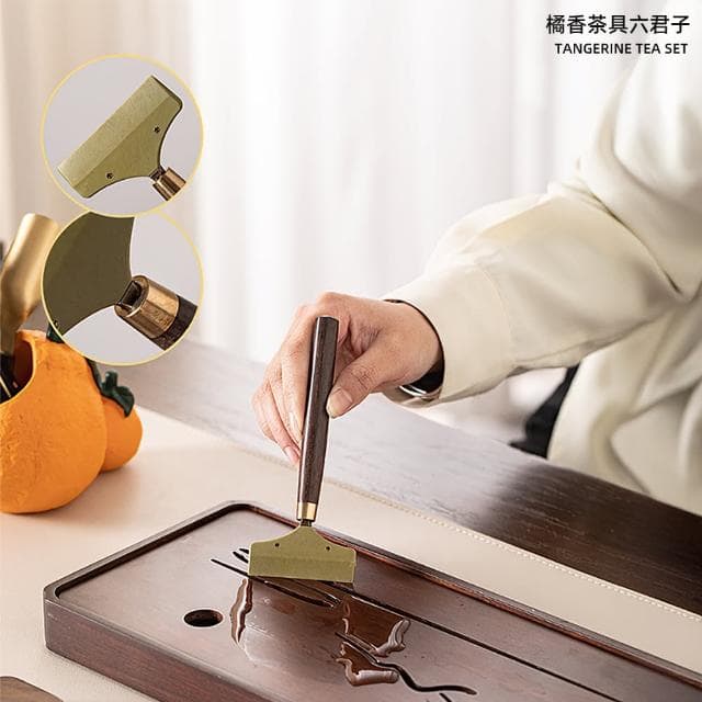【上手家居】橘香茶具六君子(茶具/泡茶工具/泡茶神器組/茶則/茶刀/茶筒/茶針)