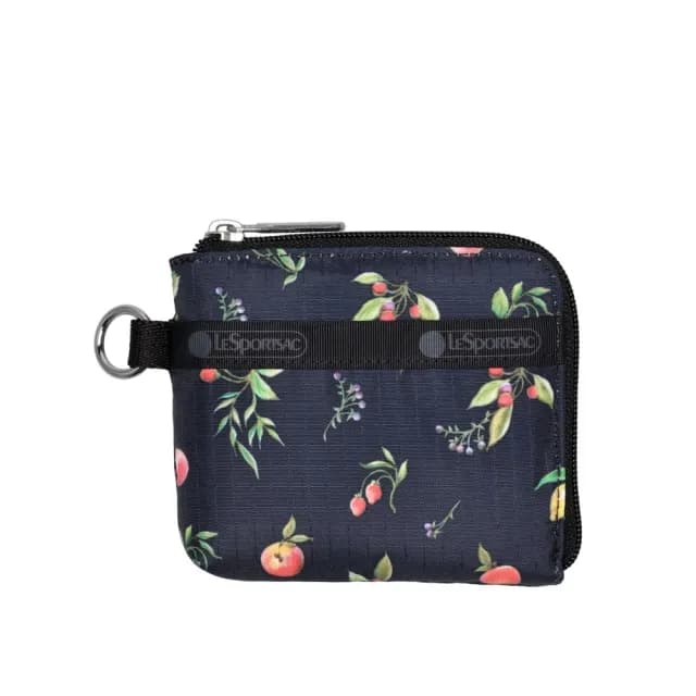 【LeSportsac官方直營】輕量尼龍 極簡輕薄錢包(1112 盛夏果實)