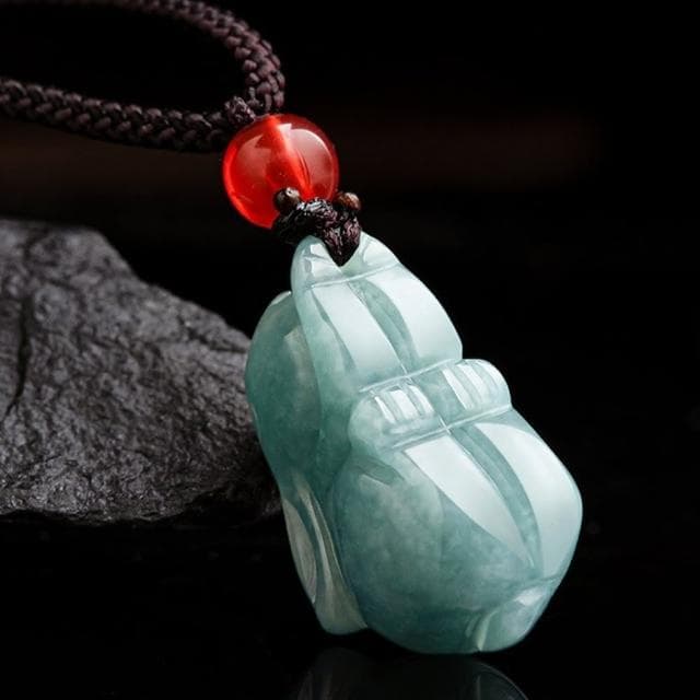 【MoonDy】玉兔項鍊 翡翠 玉石 玉佩 玉墜 兔子項鍊 飾品 吊墜 招財項鍊 開運項鍊 項鍊情侶 女項鍊 禮物