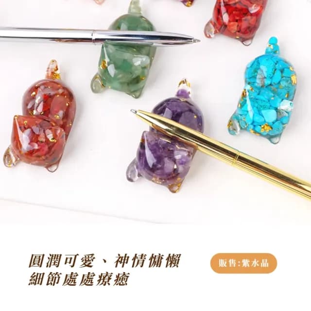 【工藝品】天然紫水晶碎石趴趴小貓-3隻組(筆架 生日 交換禮物 開運擺飾 筷架 拍攝道具 擺件 辦公室)