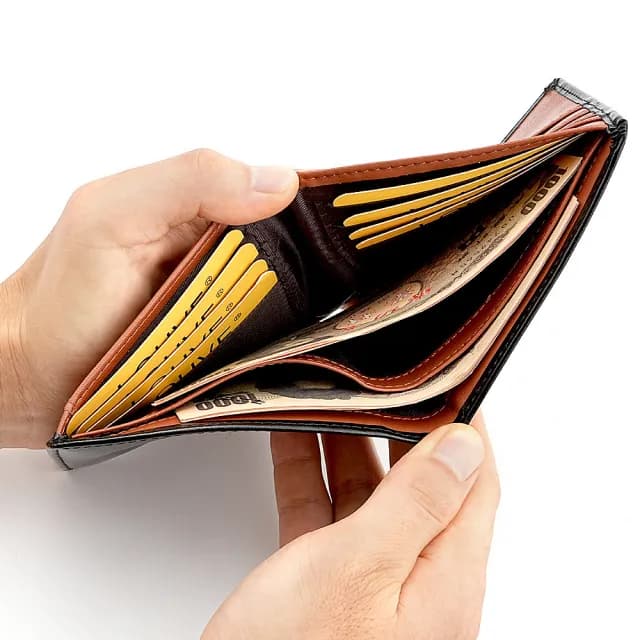 【LEEHER】錢包/牛皮短夾/錢包/皮夾/短夾/對折錢包/男士錢包/二折錢包/招財錢包/