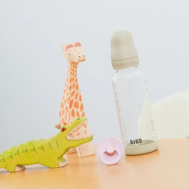【BIBS】標準玻璃奶瓶-120ml(醫療級矽膠奶嘴 新生兒首選)