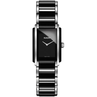 【Rado 雷達表】Integral 極簡陶瓷石英錶-黑/27mm R03(R20613152)