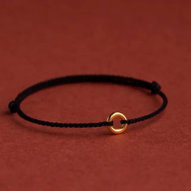 【Penny珮妮】黃金999迷你平安扣手繩手鍊3色可選(母親節 情人節 交換禮物  生日禮 情人節 尾牙 新年 結婚)