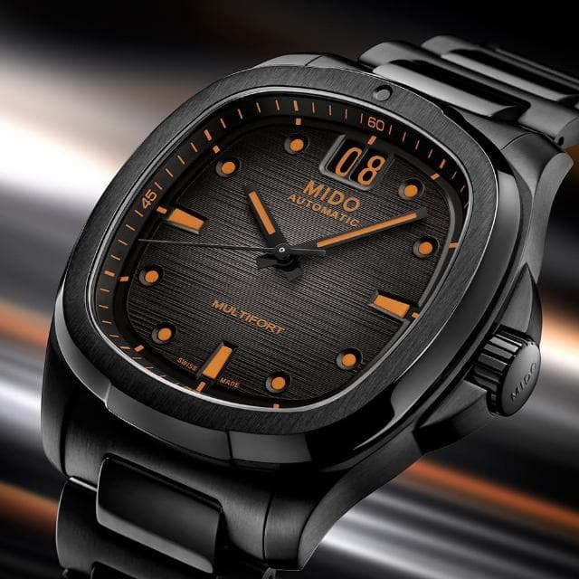【MIDO 美度】官方授權 Multifort 先鋒系列TV大日期窗機械錶-40mm(M0495263308100)