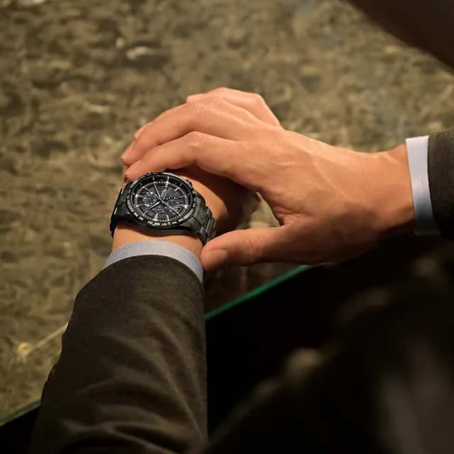 【CITIZEN 星辰】韋禮安 廣告配戴款 光動能電波 計時腕錶 畢業禮物 送禮 推薦(AT8287-62E)