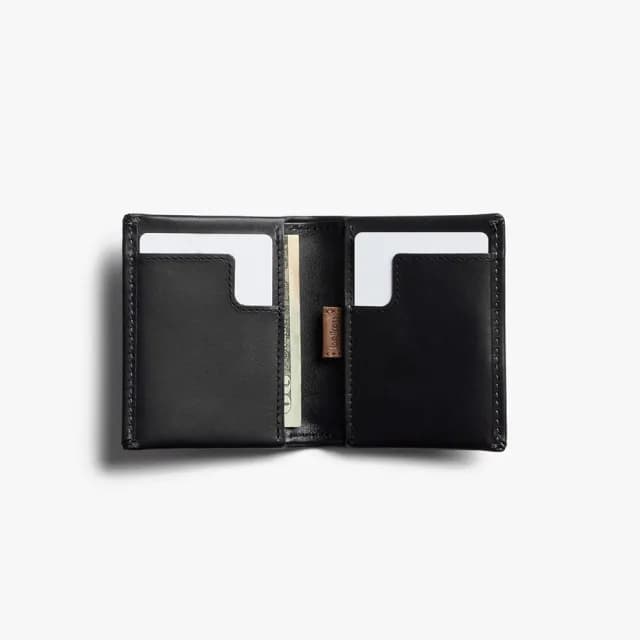 【Bellroy 官方直營】Slim Sleeve 真皮翻蓋鈔票錢包(經典黑)