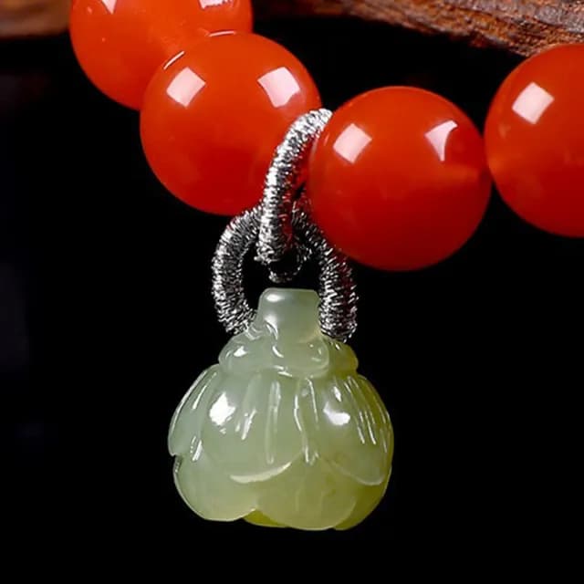 【MoonDy】雙11 手鍊 南紅手鍊 飾品 玉石手鍊 蜜蠟☆貅 手串 單圈手鍊 玉手鍊 圓珠手鍊 貔貅手