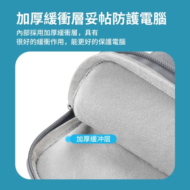 【BUBM】雙11 手提筆電包 15吋 防潑水電腦內膽包 防摔抗震筆電包 商務公事包 拉桿帶設計(父親節禮物)