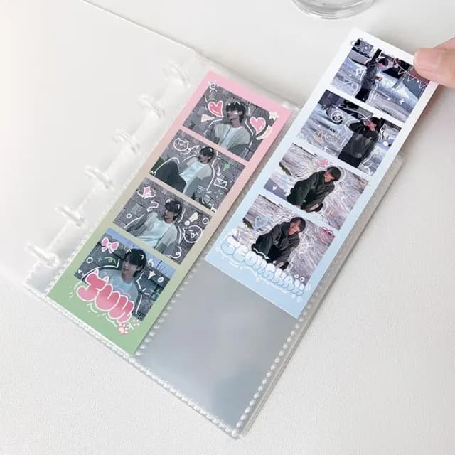 【寶貴回憶】果凍透明人生四格展示收納冊(可放40張 拍貼機 活頁相冊 相簿 偶像小卡冊 學生 生日禮物)