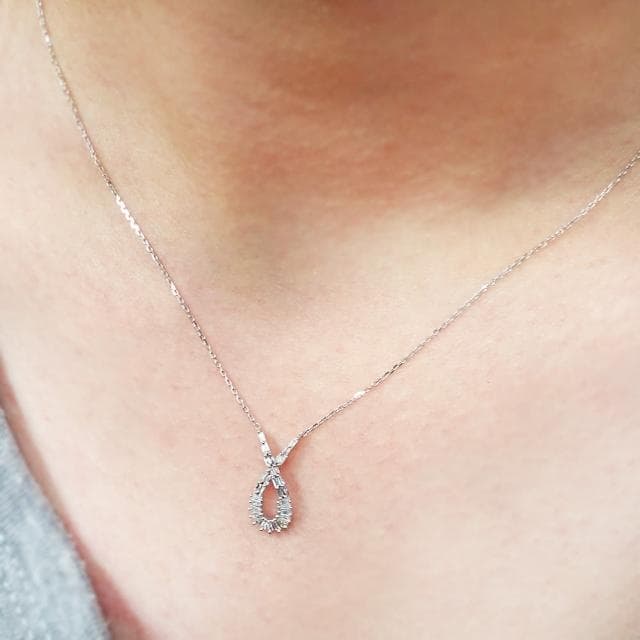 【BRILLMOND JEWELRY】天然鑽石 30分 14K金 套鍊(全14K金 天然鑽石總重30分)
