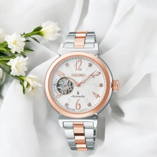 【SEIKO 精工】LUKIA 愛戀飛揚 機械錶 手錶 女錶(4R38-02N0KS.SSVM060J_sk043)