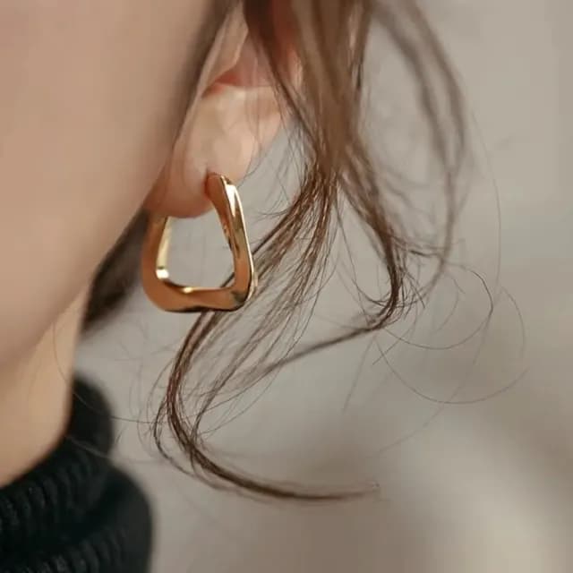 【KT DADA】個性耳環 金屬耳環 耳環 女生耳環 抗過敏耳環 不規則耳環 耳環男 耳夾 耳釘 耳