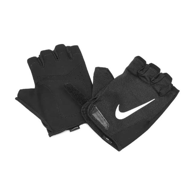 【NIKE 耐吉】男用黑色健身重訓舉重半指運動手套 防滑止汗透氣孔洞 腳踏車適用 生日禮物(N1012315091)
