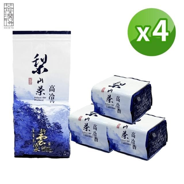 【茶曉得】梨山比賽級冷韻烏龍茶葉75gx4包(0.5斤)