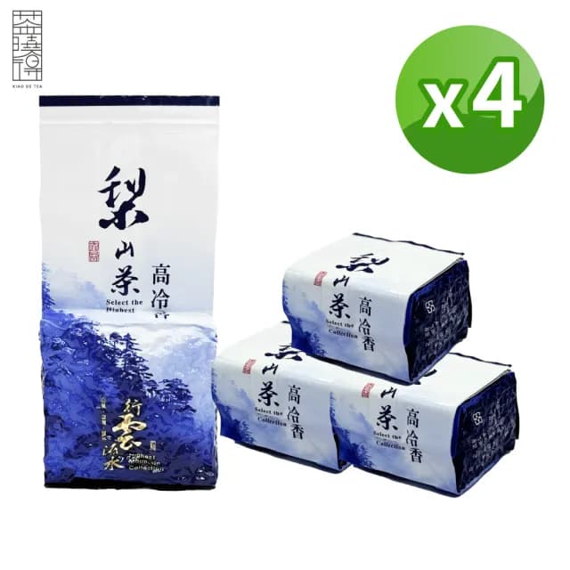 【茶曉得】梨山比賽級冷韻烏龍茶葉75gx4包(0.5斤 春茶)