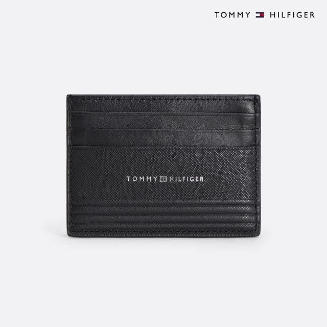 【Tommy Hilfiger】官方旗艦館 TH 商務票卡夾 _黑色