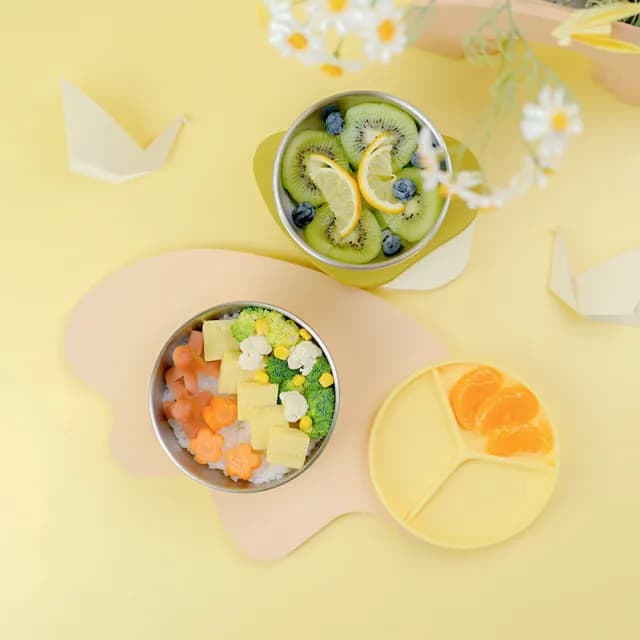 【CYD TERRA 官方直營】PICABOO雙寶碗（雙碗組合/不銹鋼餐碗/防燙隔熱）(極簡收納 學生餐碗)