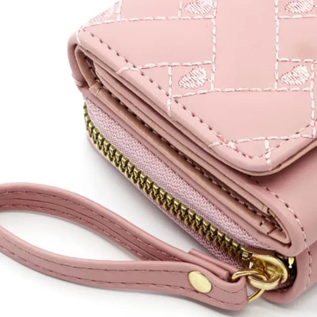 【質感素色】雙11 日系質感愛心造型零錢短夾(多卡槽 多卡位 女夾 女皮夾 女錢包 零錢包 鎖扣式)