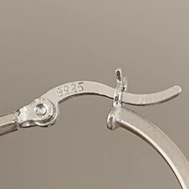 【LEEHER】大圈耳環/純銀耳環/耳環/女生耳環/生日禮物/耳環女/飾品/耳圈/大圓圈耳環/大耳環/耳