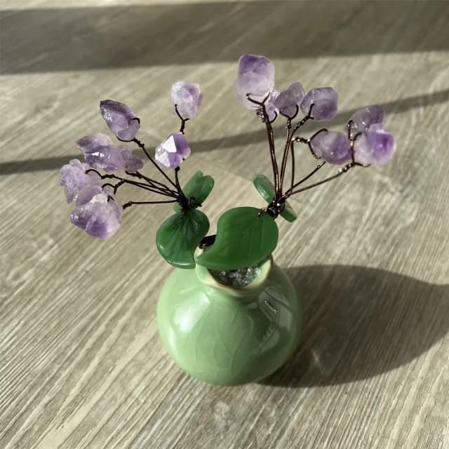 【Penny珮妮】開運水晶發財樹2款可選(喬遷 招財 開運 入新居 辦公桌 交換禮物 新年 尾牙)