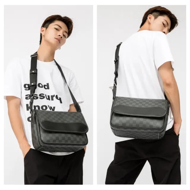 【MoonDy】情人節禮物 七夕 郵差包 公文包 男生包包 千元內CP值最高 側背包男 男士包包 斜背包男  男包包大