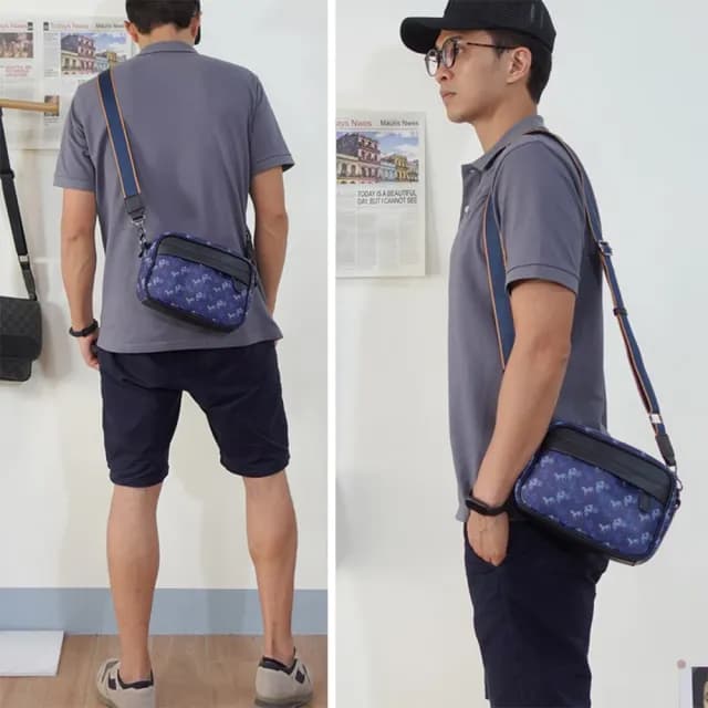 【MoonDy】父親節禮物 馬車郵差包 男生包包 女生包包 情侶包包 男郵差包 男方包 新潮 流行包包 男朋友生日