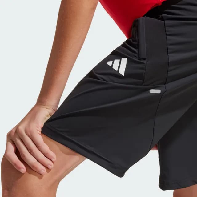 【adidas 愛迪達】短褲 童裝 大童 男女童 運動褲 吸濕排汗 J COOL FEEL SH 黑 JI6242