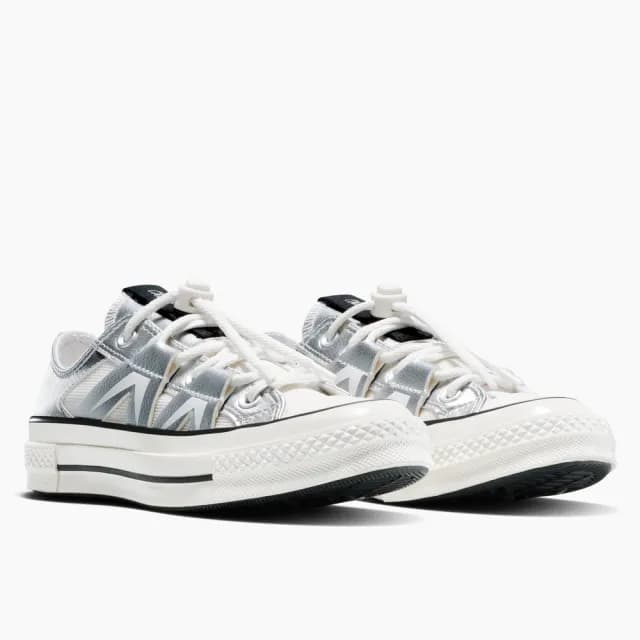 【CONVERSE】CHUCK 70 1970 OX 低筒 休閒鞋 男鞋 女鞋 銀白(A15188C)
