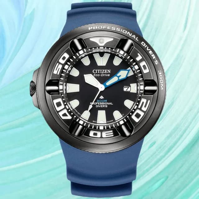 【CITIZEN 星辰】PROMASTER系列 限量 光動能潛水腕錶 禮物 推薦(BJ8055-04E)