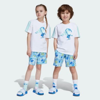 【adidas 愛迪達】DISNEY LILO & STITCH 運動套裝 童裝 JF3659