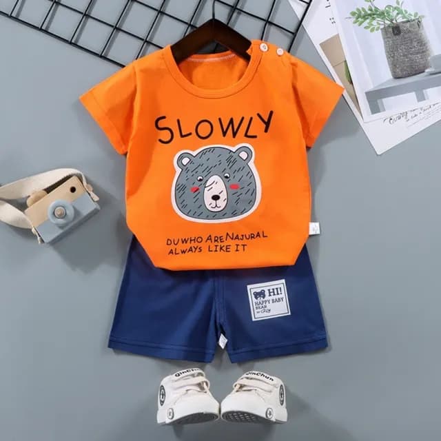 【Baby 童衣】童裝 兒童居家套裝 短袖套裝 89000(兒童短袖套裝 純棉童T童褲)