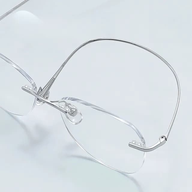 【LEEHER】純鈦眼鏡/無度數眼鏡/超輕鏡架/無框眼鏡/氣質眼鏡/眼鏡/鏡框/鏡架/顯臉小/素顏