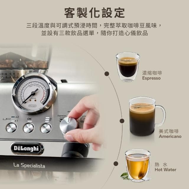 【Delonghi】EC9155.MB 半自動義式咖啡機(+ 咖啡豆配件套組)