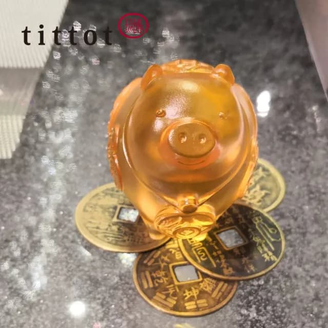 【tittot 琉園】諸事大吉_十二生肖年年有錢系列 擺飾(琉璃/贈禮/生日禮物/祝福/招財/豬)