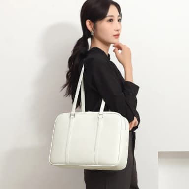 【BONum 博紐】母親節禮物 女用雲彩輕量托特單肩商務電腦包(時尚 女用 女仕 筆電包 上班)